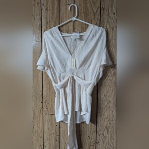 Max Studio Tie Blouse